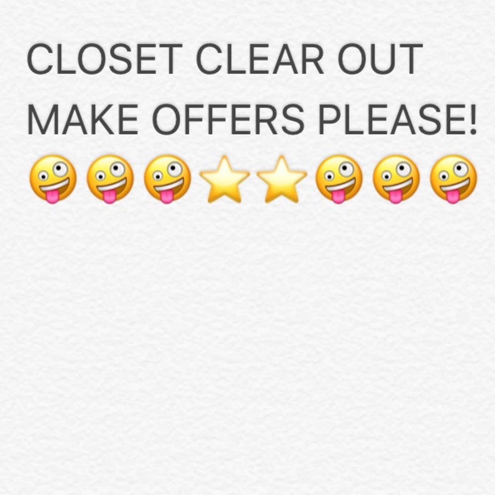 CLOSET CLEAR OUT!!